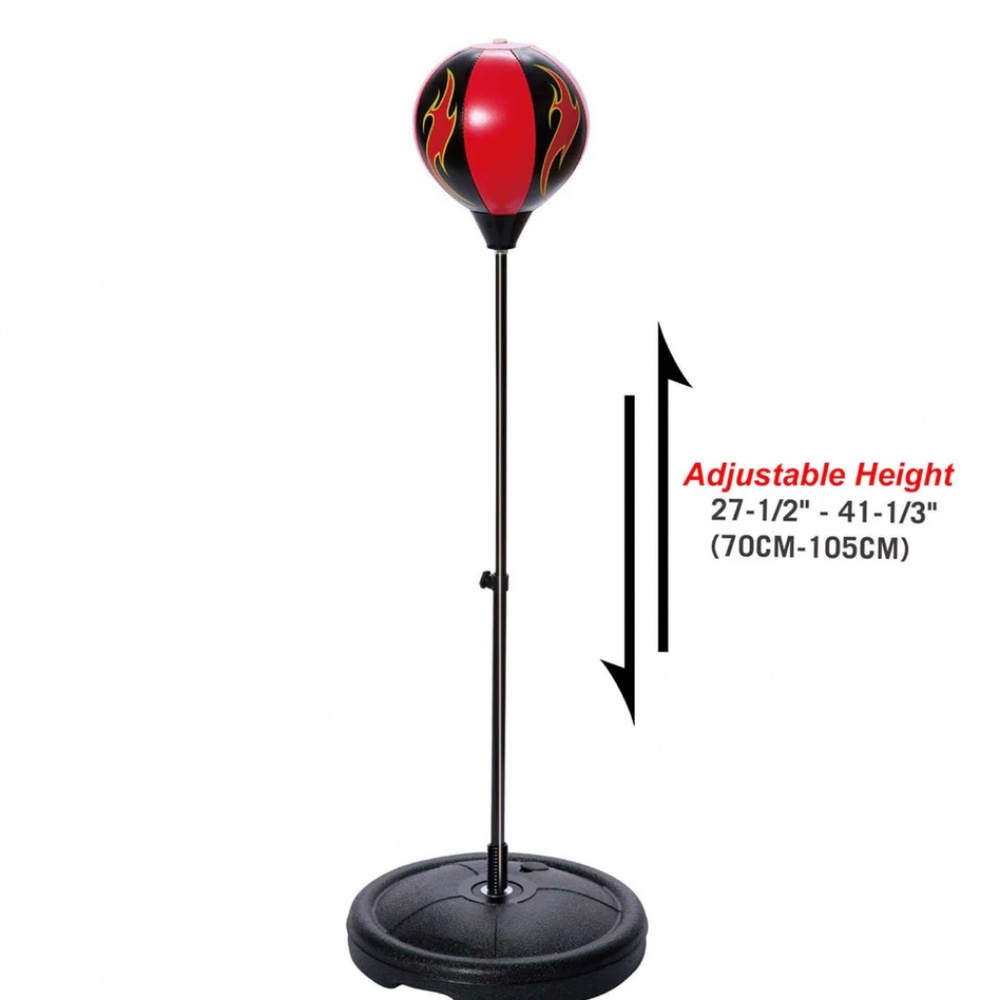 Boxing Kit Punching Bag, Adjustable Stand & Boxing Gloves